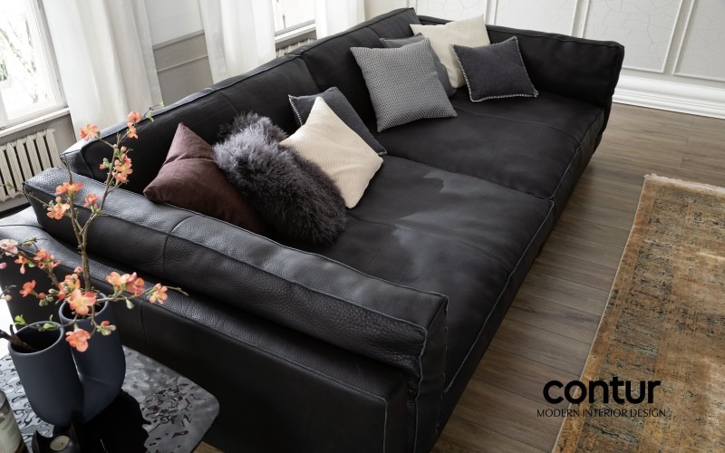contur loungesofa aprino aprino leder schwarz