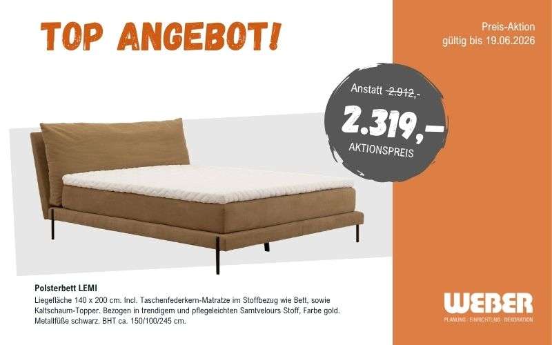 top angebot bett lemi