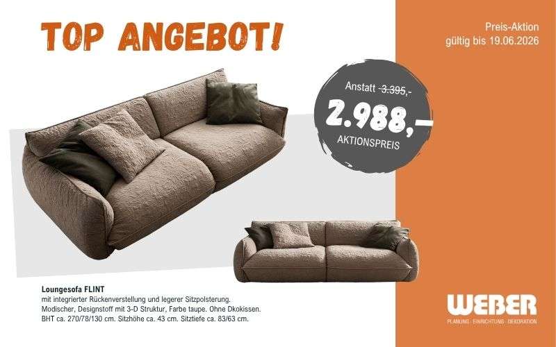 top angebot sofa flint