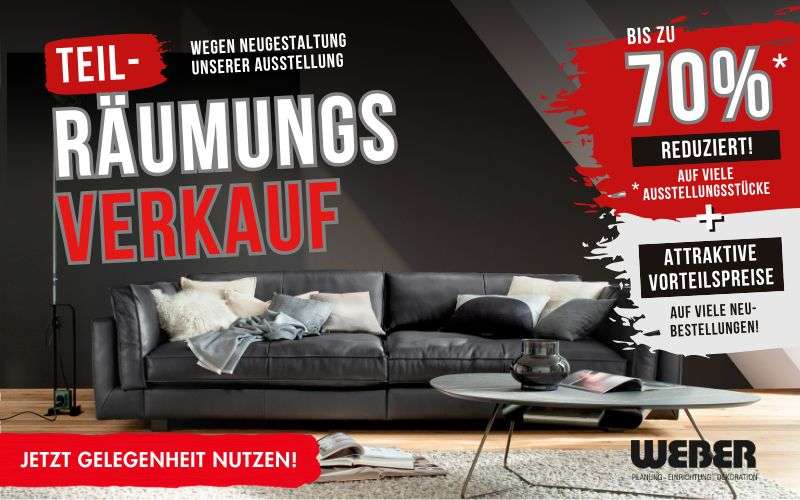 teil- räumungsverkauf